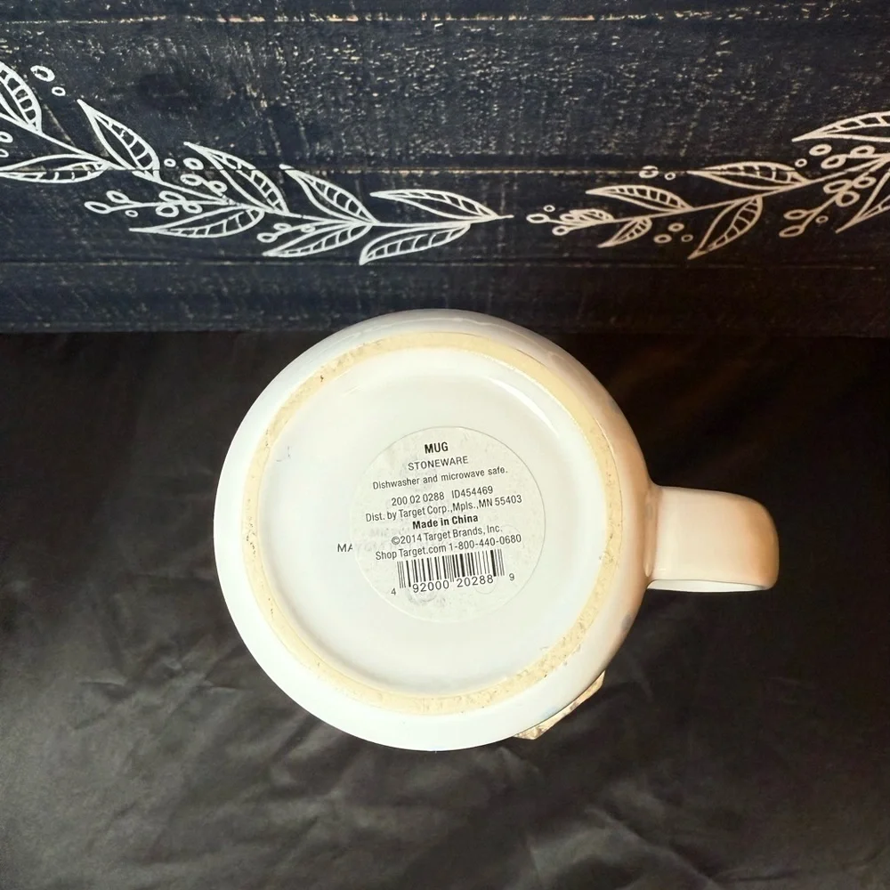 Target-Polka Dot Mug with Gold “N” Initial